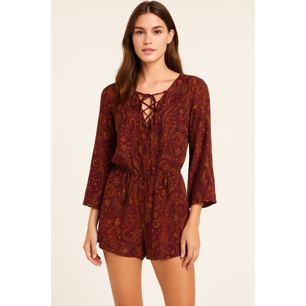 SHOW ME YOUR MUMU Tillie Retro Paisley Romper X-Small‎